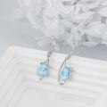 wholesale 925 Sterling Silver Larimar Drop Earrings-0-4