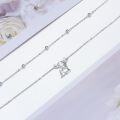 wholesale 925 Sterling Silver Nature Style Bracelet for Women Charm Link Adjustable Highland Cow Anklet Jewelry Anniversary Birthday Gifts-0-2