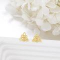 wholesale 14K Gold Triquetra Knot Stud Earrings for Women Celtic s-0-4