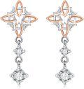 wholesale 925 Sterling Silver Hypoallergenic Star Moon Witch Drop Earrings for Women-0-0