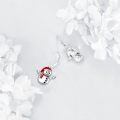 wholesale 925 Sterling Silver Snowman Leverback Earrings - Adorable Winter Holiday Jewelry for Women and Girls-0-3