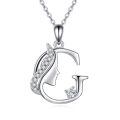 wholesale 925 Sterling Silver Alphabet A Z Initial Letter Pendant Necklace for Women Jewelry Gifts-0-0