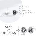wholesale 925 Sterling Silver Norse Viking Rune Stud Earrings - Pagan Jewelry for Men & Women-0-1