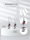 wholesale 925 Sterling Silver Ghost Earrings Wholesale With Top Hat And Bow-0-1