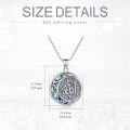 wholesale 925 Sterling Silver Abalone Shell Allah Pendant Necklace for Men Women Protection s-0-3