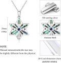 wholesale 925 Sterling Silver Evil Eye Abalone Shell Star Pendant Necklace Judaica Gifts for Women-0-3
