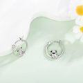 wholesale 925 Sterling Silver Cutie Pug Dog Hoop Earrings for Girls and Women - Adorable Animal  Idea-0-2