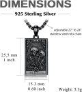 wholesale Gold 925 Sterling Silver The Lovers Tarot Pendant Necklaces for Women Men Gifts-0-10
