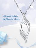 wholesale 14k White Gold Pendant With Diamonds-0-2