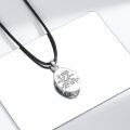 wholesale 925 Sterling Silver Saint Agatha Oval Religious Medal Prayer Charm Pendant Necklace-0-2