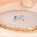 wholesale 925 Sterling Silver Heart-Shaped Dog Stud Earrings for Women and Girls-0-2