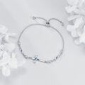 wholesale 925 Sterling Silver Infinity Heart & Cross Adjustable Bolo Bracelet for Women Girls Religious s-0-3