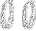 wholesale 925 Sterling Silver Gold Small Huggie Filigree Hoop Earrings for Women - Birthday Gift Ideas-0-11