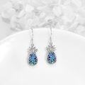wholesale 925 Sterling Silver Abalone Shell Pineapple Drop Earrings Yoga Jewelry-0-2