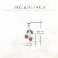 wholesale 925 Sterling Silver Heart Cherry Pendant Necklace-0-4