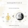 wholesale 14k Gold Saint Michael Protect Us Angel Medal Pendant Necklace-0-4