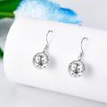wholesale 925 Sterling Silver Perforated Ball Dangle Earrings - Sporty & Stylish  for Her-0-2
