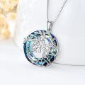 TOUPOP Sterling Silver & Zircon Tree Of Life Necklace - 21st Birthday Gifts-0-6