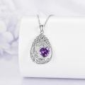 wholesale 925 Sterling Silver Heart Pendant Necklace Wholesale Gold Plated-0-121