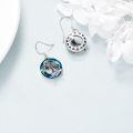 wholesale 925 Sterling Silver Howling Wolf Earrings-0-3