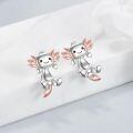 wholesale 925 Sterling Silver Angel Wings Stud Earrings for Women-0-4