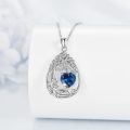 wholesale 925 Sterling Silver Heart Pendant Necklace Wholesale Gold Plated-0-180