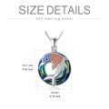 TOUPOP Stainless Steel Crystal Circle Ocean Dolphin Pendant Necklace For Girls-0-4