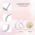 wholesale 925 Sterling Silver Open Heart Pendant with Diamonds for Women's s-0-4