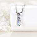 wholesale 925 Sterling Silver Tree of Life Abalone Shell Keepsake Jewelry Urn Necklace for Ashes Memorial Gifts 24 Chain Included-0-2
