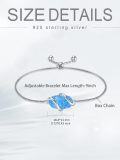 wholesale  Sterling Silver Gemstone Dainty Link Bracelet for Women -0-17