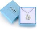 wholesale 925 Sterling Silver Virgo Zodiac Angel Star Charm Necklace for Women Men Astrology Gifts-0-5