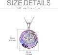 wholesale Sterling Silver Blue Crystal Evil Eye Protection Necklace Women s Gift-0-9