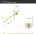 wholesale 18K Gold Freshwater Pearl Stud Earrings for Women (7 10mm)-0-1