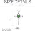 wholesale Cross Necklace For Women Sterling Silver Heart Gemstone Cross Pendant Necklace Christian Jewelry Birthday Valentines Day Mothers Day Gifts For Her Mom -0-3