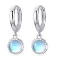 wholesale 925 Sterling Silver Moonstone Drop Earrings-0-0