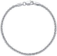 wholesale 925 Sterling Silver Snake Chain Bracelet with Lobster Claw Closure - Italian Made (Length: 7)-2MM-Silver 6.5inch