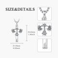 wholesale Sterling Silver Cross Pendant Necklace for Women Men Religious Jewelry Gift for Christmas Birthday Mothers Day-0-25