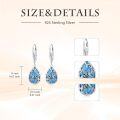 wholesale Butterfly/dragonfly/bee Earrings For Women 925 Sterling Silver Teardrop Moonstone Turquoise Earrings Animal Jewelry Christmas Gifts For Women -0-1