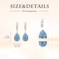 TOUPOP 925 Sterling Silver Moonstone Turquoise Butterfly Dragonfly Bee Earrings-0-1