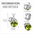wholesale Wholesale 925 Sterling Silver Birthstone Cat Pendant Necklace Gift for Women-0-5
