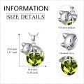 wholesale 925 Sterling Silver Cat Mom Baby Sleeping With Yellow Crystal Pendant Necklace-0-40