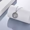 wholesale 925 Sterling Silver Abalone Shell Tree of Life Pendant Necklaces Wholesale - Irish s for Women-0-33