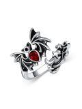wholesale 925 Sterling Silver Rings Wholesale With Blue Crystal And Butterfly Design-0-0