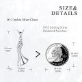 wholesale 925 Sterling Silver Mother Daughter Dancing Pendant Necklace s for Mom and Her Child-0-4