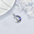 wholesale 925 Sterling Silver Moon Star Fox Pendant Necklace - Gifts for Women Mom Sisters-0-3