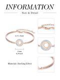 TOUPOP Sterling Silver Created Opal Sister Bangle Bracelet-0-3