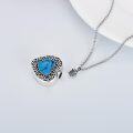 wholesale Sterling Silver Flower Urn Necklace for Ashes Memorial Keepsake Heart Jewelry-0-33