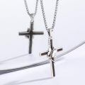 wholesale 925 Sterling Silver Brown Cross Butterfly Cubic Zirconia Pendant Necklace For Women-0-3