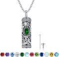 wholesale Sterling Silver Urn Necklace Cremation Ashes Pendant Memorial Jewelry for Women Men Girls Boys-0-0