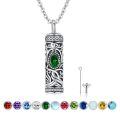 wholesale 925 Sterling Silver Urn Necklace Cremation Ashes Pendant Memorial Jewelry for Women Men Girls Boys-0-0